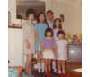 At the East Vancouver house with his wife Kui Ling, daughters Irene, Annie, Shelley, and Elaine - 1973.